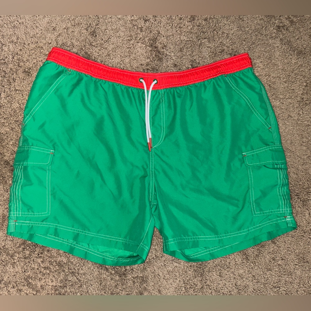 Boden‎ Mens Green Swim Trunks XXL